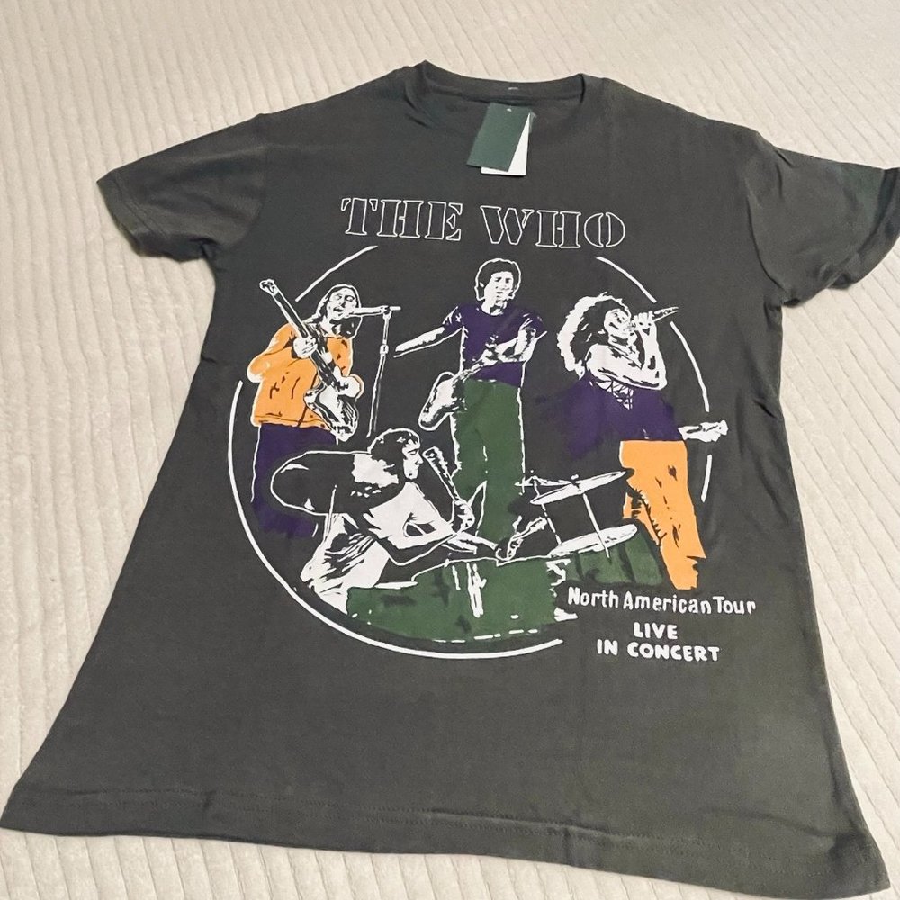 The Who North American Tour Live in Concert- Boyfriend Fit T-shirt - XS NWT